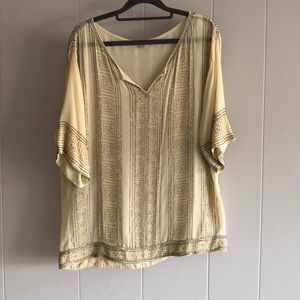 Calypso St. Barth Pale Yellow Beaded Top